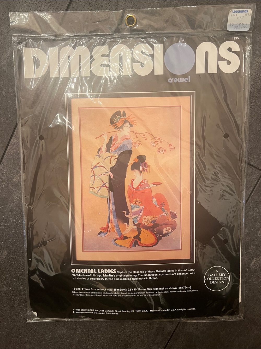 DIMENSIONS Crewel "Oriental Ladies" Copy of Haruyo Martins original painting NEW